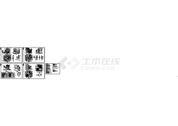 广州市某3层私人高档别墅建筑设计CAD施工图-图二