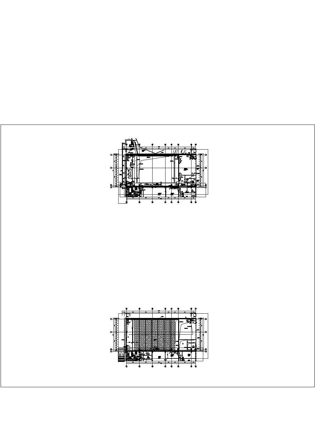 某五层小型剧场CAD设计方案图标高20.000标高23.300平面图