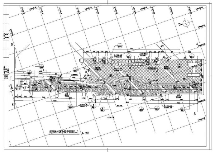 某市桥南公园CAD节点完整平立面设计施工图_图1