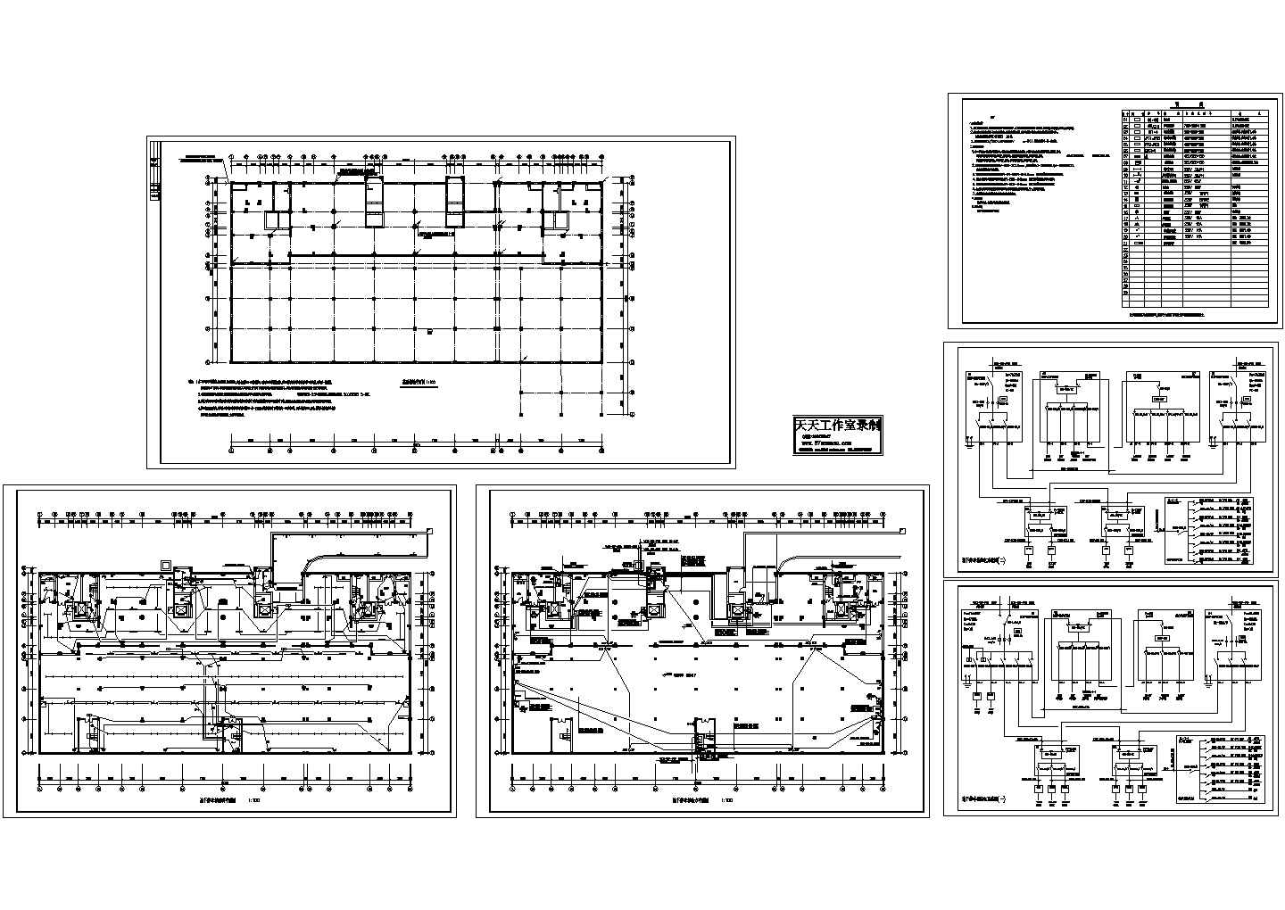 某多层住宅楼地下停车场电气设计cad全套施工图（含设计说明）