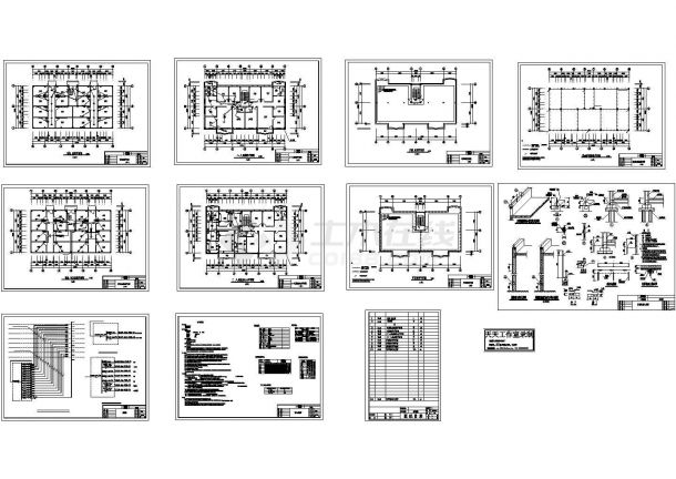某八层框架结构住宅楼电气设计cad全套施工图（含设计说明）-图一