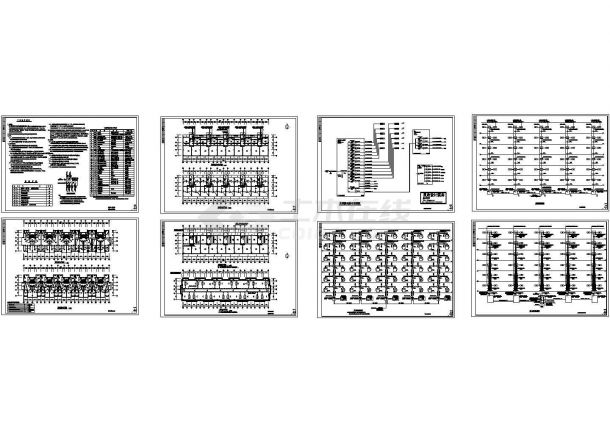 某多层框架结构住宅楼电气设计cad全套施工图（含设计说明，含强电弱电设计）-图一