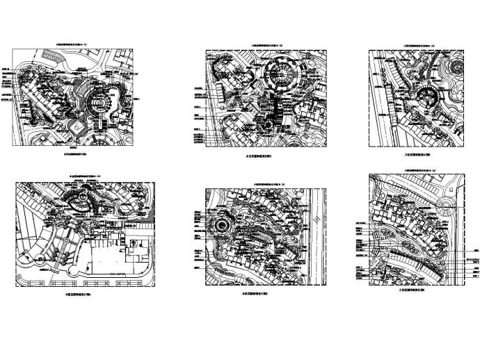某精选15套小区景观绿化规划设计CAD图_图1