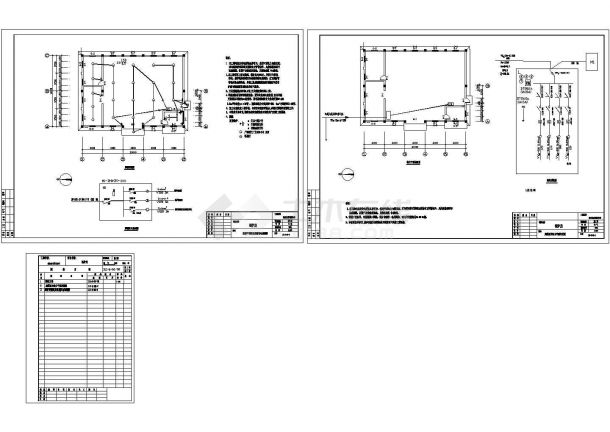 锅炉房电气CAD设计图-图一