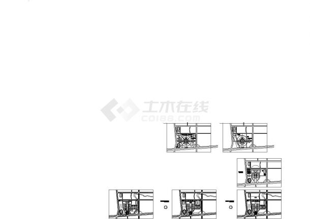 杭州电子工业学院规划设计建筑施工cad图，共二十张-图一