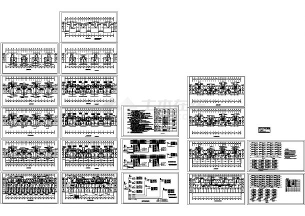 某小区多层住宅楼电气设计cad全套施工图（含设计说明，含弱电设计）-图一