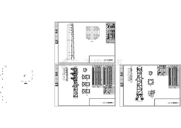 NJ1-10.5铁塔CAD组装图-图一