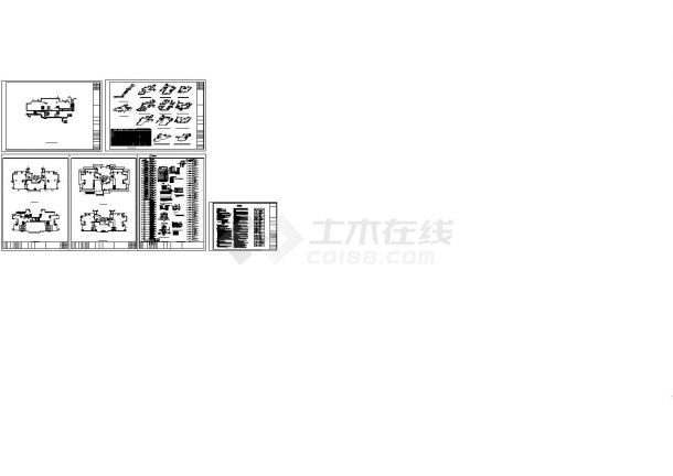 某高层住宅楼采暖通风CAD设计图-图一