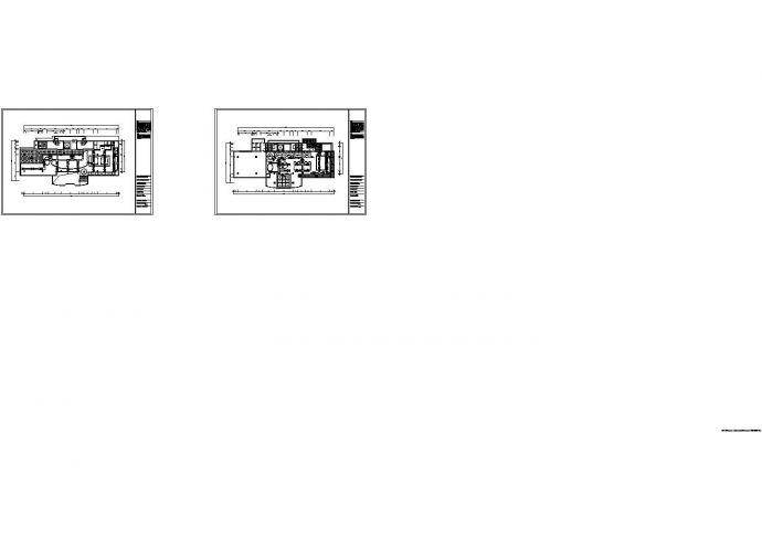 某咖啡厅空调CAD设计平面图_图1