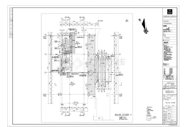 成都大慈寺文化商业综合体项目建筑结构CAD图-图一