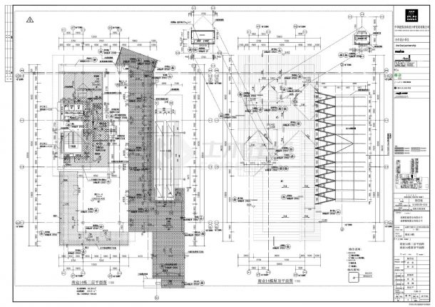 成都大慈寺文化商业综合体项目建筑结构CAD图-图二