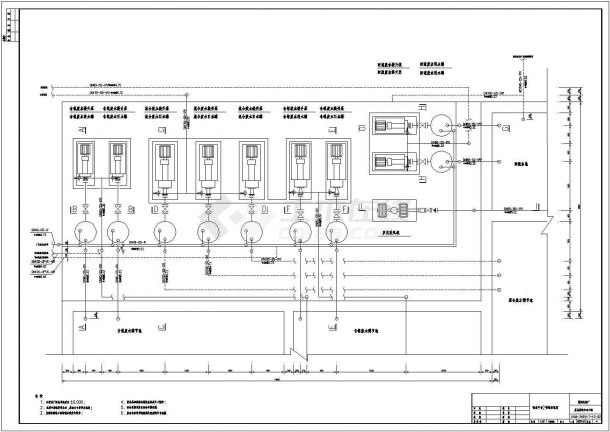 某大型电镀厂废水处理管道CAD布置图-图一