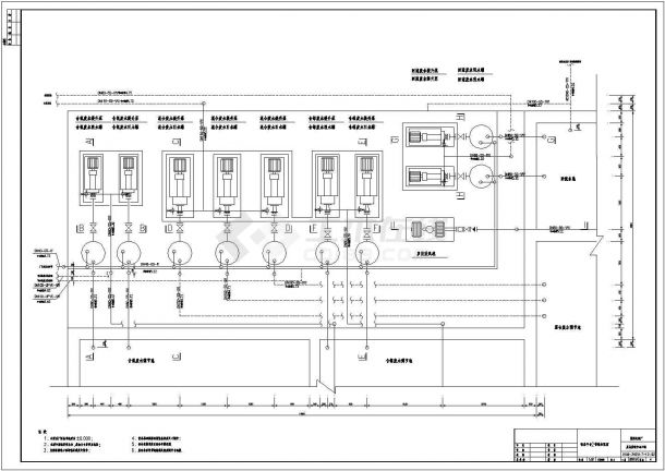 某大型电镀厂废水处理管道CAD布置图-图二