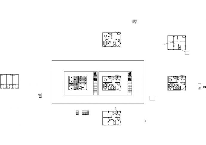 小型现代办公室平面布置图_图1