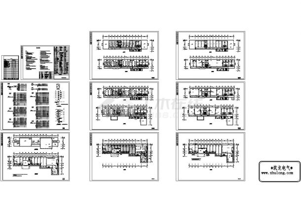 某3080㎡地上五层办公楼电气施工CAD图纸（三级负荷）-图二