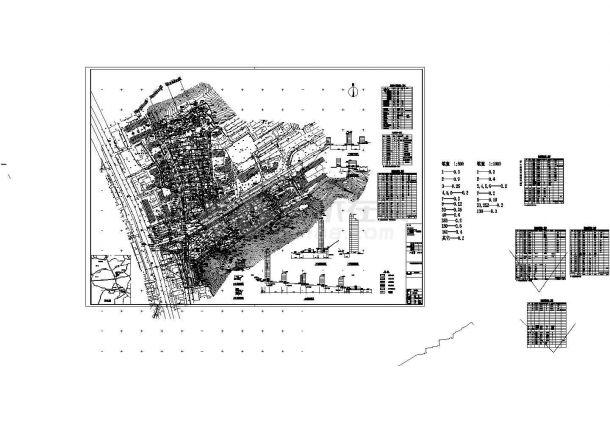[山东]两层新古典风格商业街建筑施工图（含4栋楼 效果图，建筑设计说明），标注明细-图二
