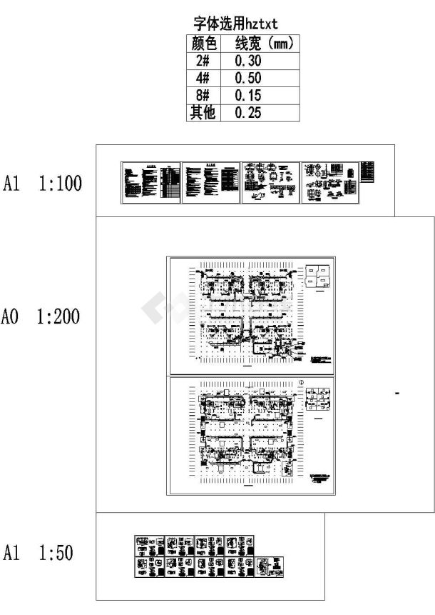 江西大型商办楼防空地下室通风及防排烟系统设计施工图（含人防设计）-图一