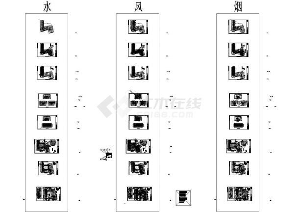 [上海]某地城市广场空调通风及防排烟系统设计施工图（绿色节能）-图一