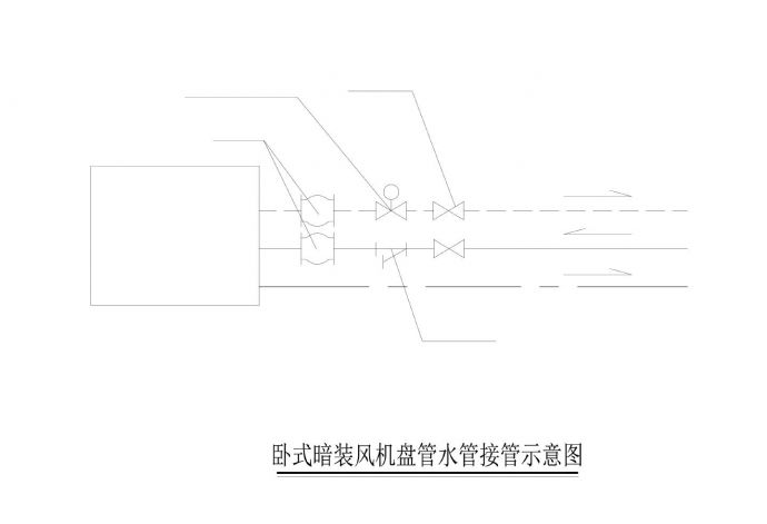 AC暖通_卧式暗装风机盘管(1)CAD  _图1