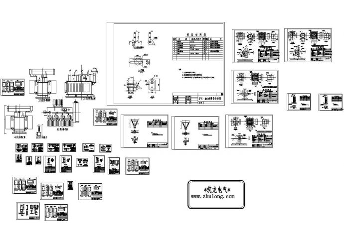 变电站电气设备详细CAD安装图_图1