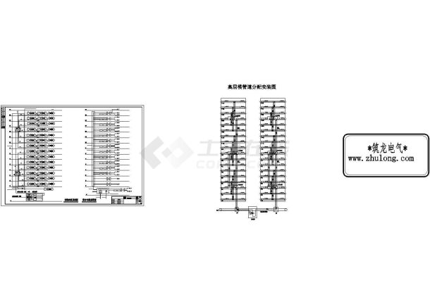 小区智能化详细CAD设计系统图-图一