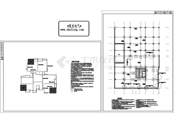 某住宅楼防雷接地电气详细CAD设计施工图-图一