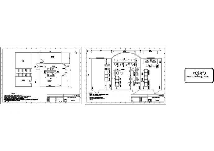 调度室机房电气详细CAD平面布置图_图1
