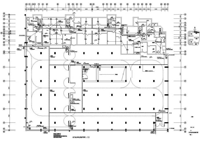 大型住宅群住宅地下车库电气系统设计施工cad图，共二十张_图1