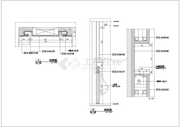 某深圳鼎悦坊火锅餐厅室内CAD设计完整施工图卫生间-图二