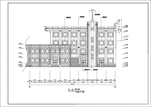 某四层长途汽车客运站CAD节点详细建筑构造图纸-图一