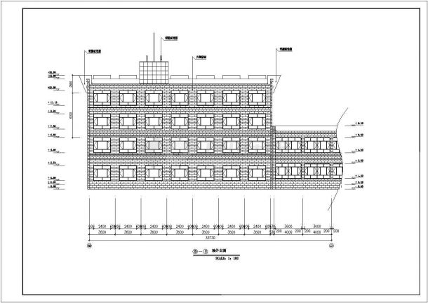 某四层长途汽车客运站CAD节点详细建筑构造图纸-图二