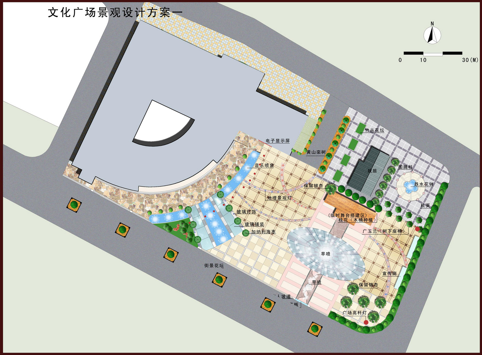 [山西]临汾文化广场景观设计方案