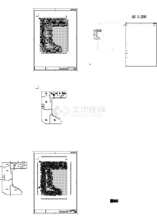 [江苏]二十七层商业国际广场通风空调及防排烟系统设计cad图，共八张-图二