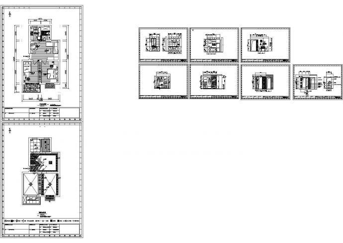 某现代两居室住宅室内装修设计cad全套施工图附效果图及完工照片（甲级院设计）_图1
