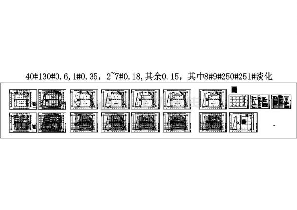 杭州创意生活广场空调设计cad施工图-图一