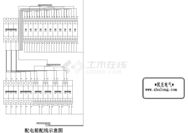 配电箱详细CAD设计接线图-图二