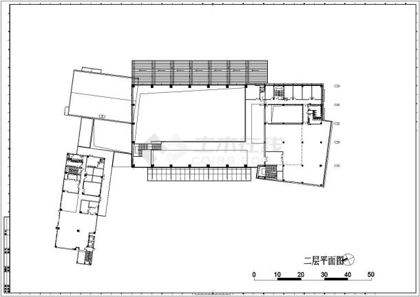 某二层14421㎡长途汽车客运站设计cad全套建筑施工图（含设计说明，含效果图）-图二