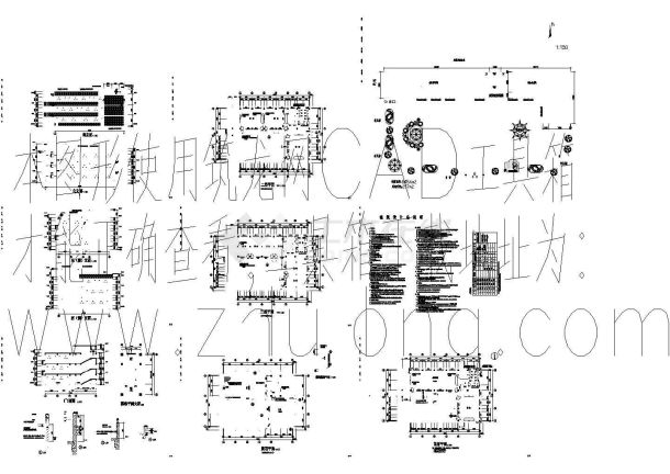 某三层学校教学楼建筑施工图-图一