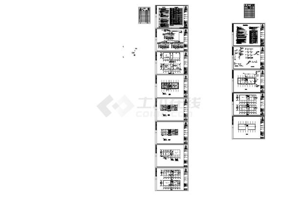某2000平方米福建五层办公楼水电设计cad图纸-图一