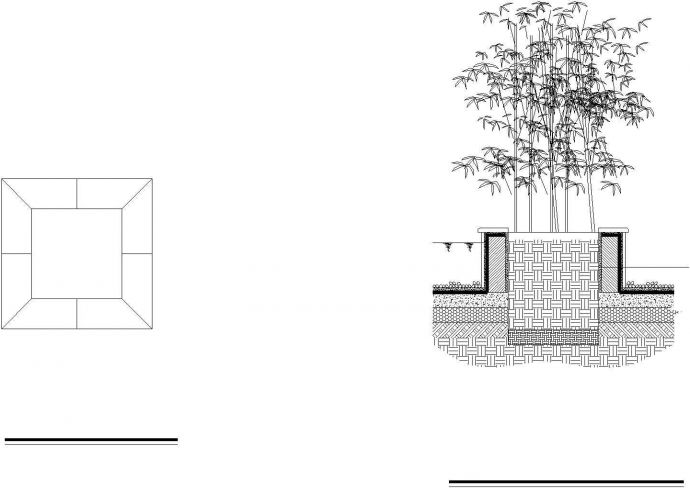 方形树池cad建筑布置参考图_图1
