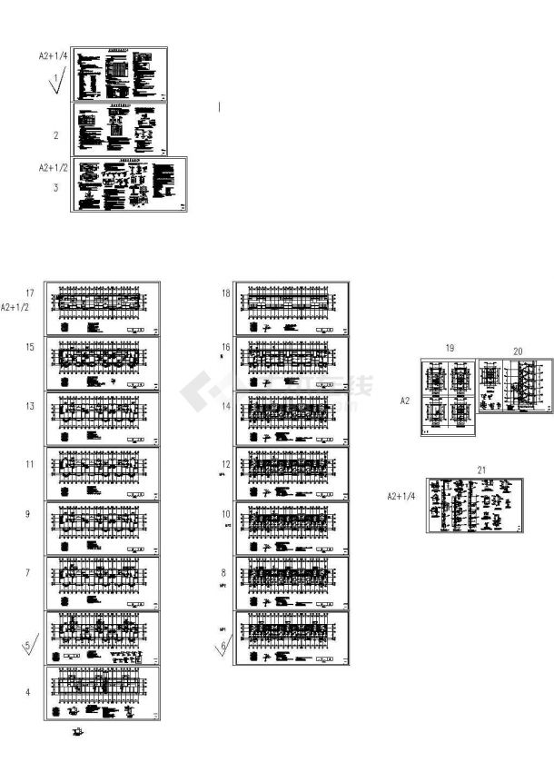 山东地上六层砌体结构住宅楼结构施工图-图一