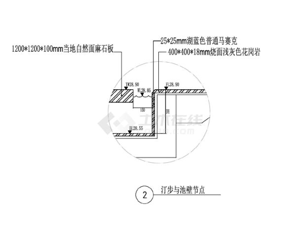 8-汀步做法0节点大样图-图二