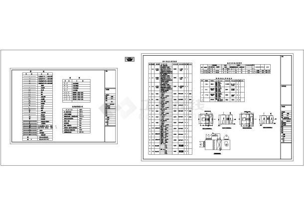 [广州]商业大厦空调通风施工设计cad图纸，共17张-图二
