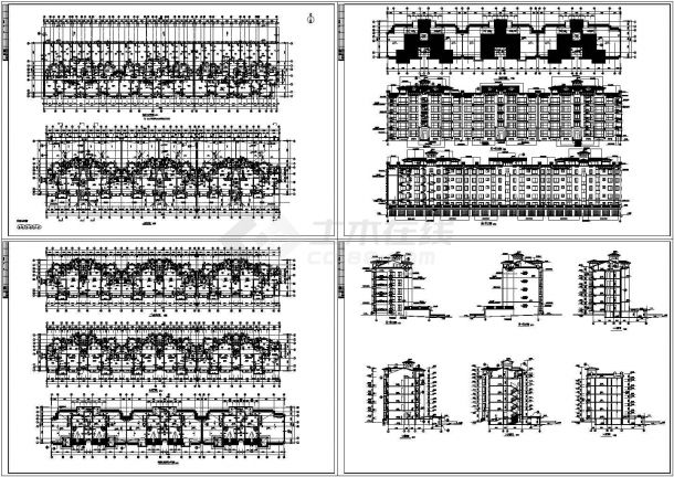 五层商品住宅建筑设计CAD方案图-图一