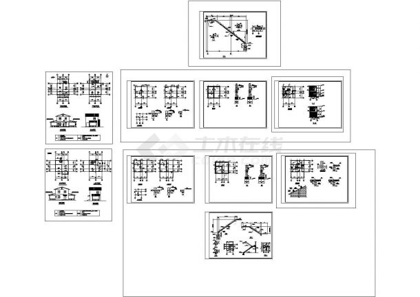 二层砖混结构私人住宅结构设计施工图纸-图二