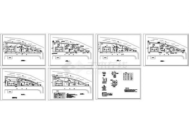 小公园园林绿化施工设计cad图，含施工说明-图一