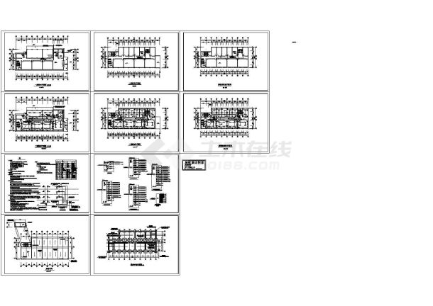 某四层综合楼电气施工cad图，共十张-图一