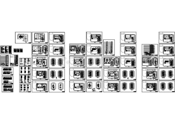 多层酒店电气设计图纸(CAD，53张图）-图一