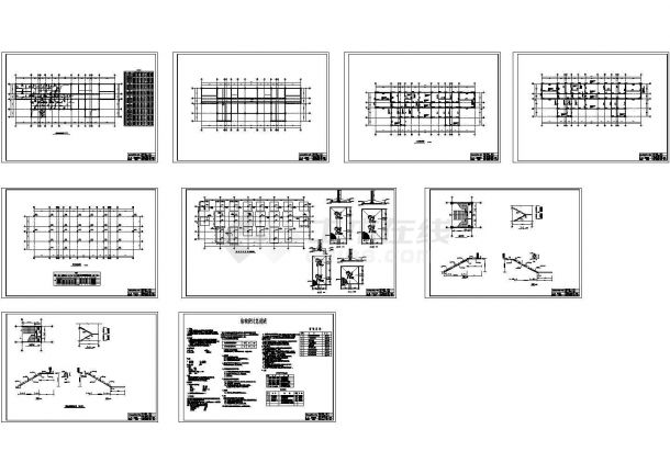 某4465㎡ 六层框架行政办公楼建筑结构毕业设计图（含计算书）-图二