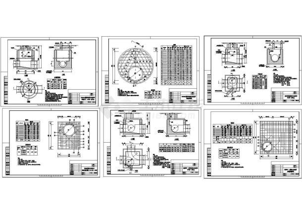 污水检查井大样图-图一